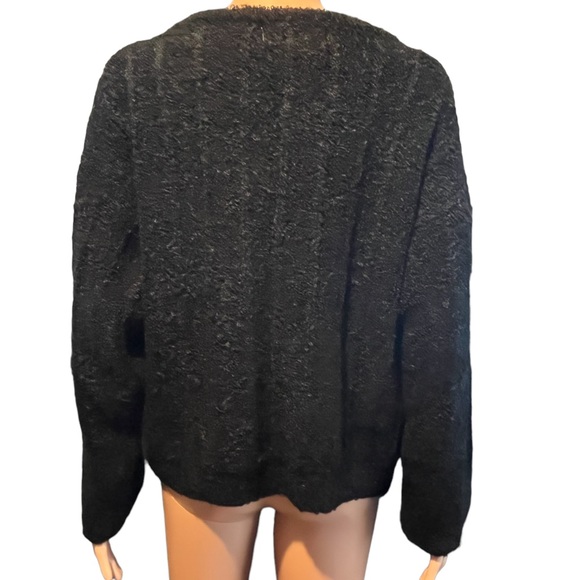 Diane Von Furstenberg Vintage Knit Sweater, Jet Black | M - Picture 6 of 13